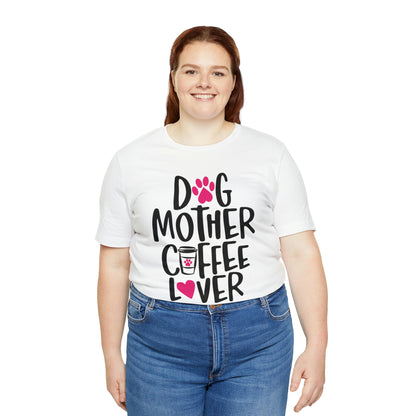 Dog mother coffee lover- Jersey Short Sleeve Tee