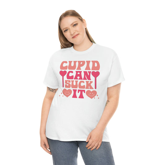 Cupid can suck it- Heavy Cotton Tee