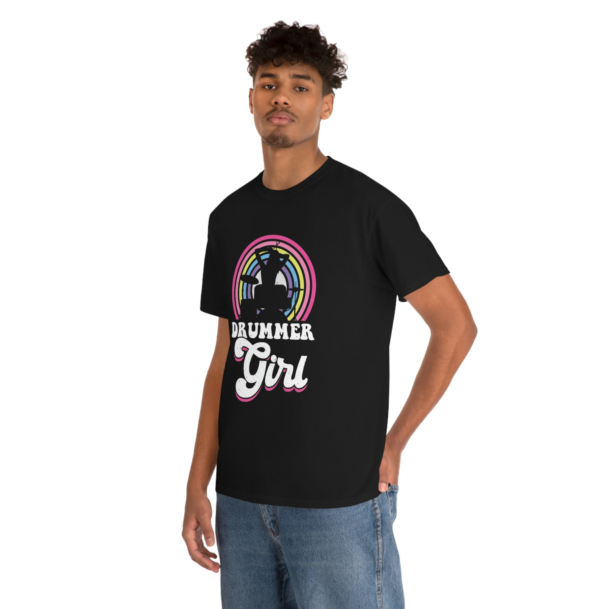 Drummer Girl-  Heavy Cotton Tee