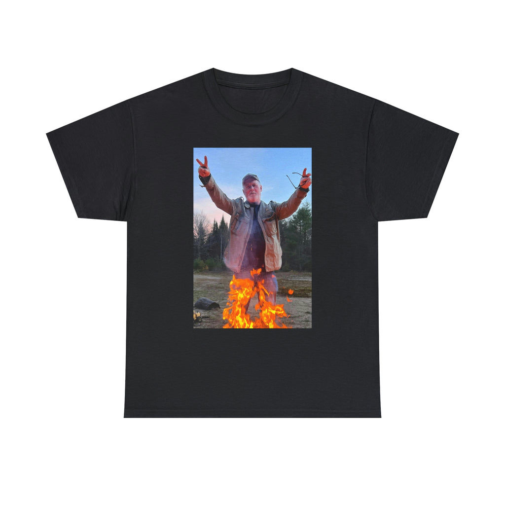 On fire-  Heavy Cotton Tee