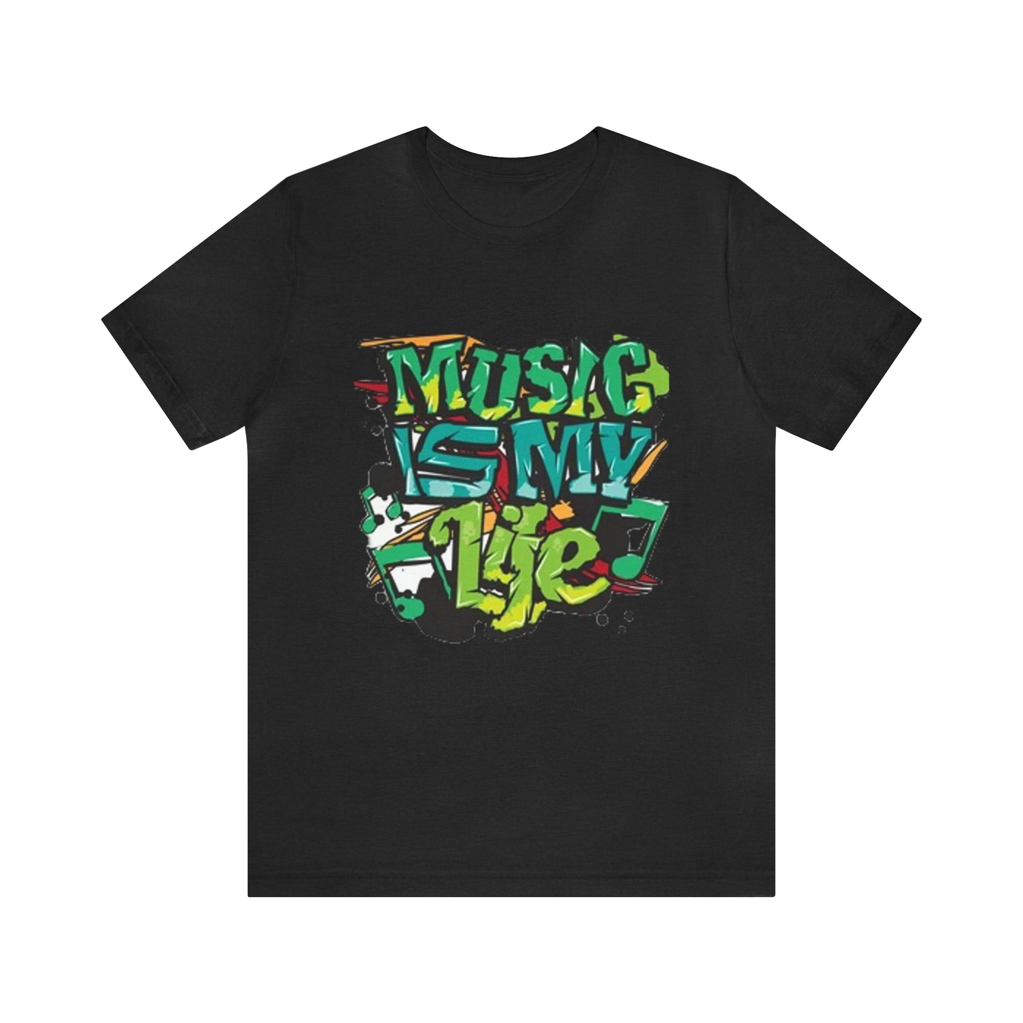 Music is my life- Jersey Short Sleeve Tee