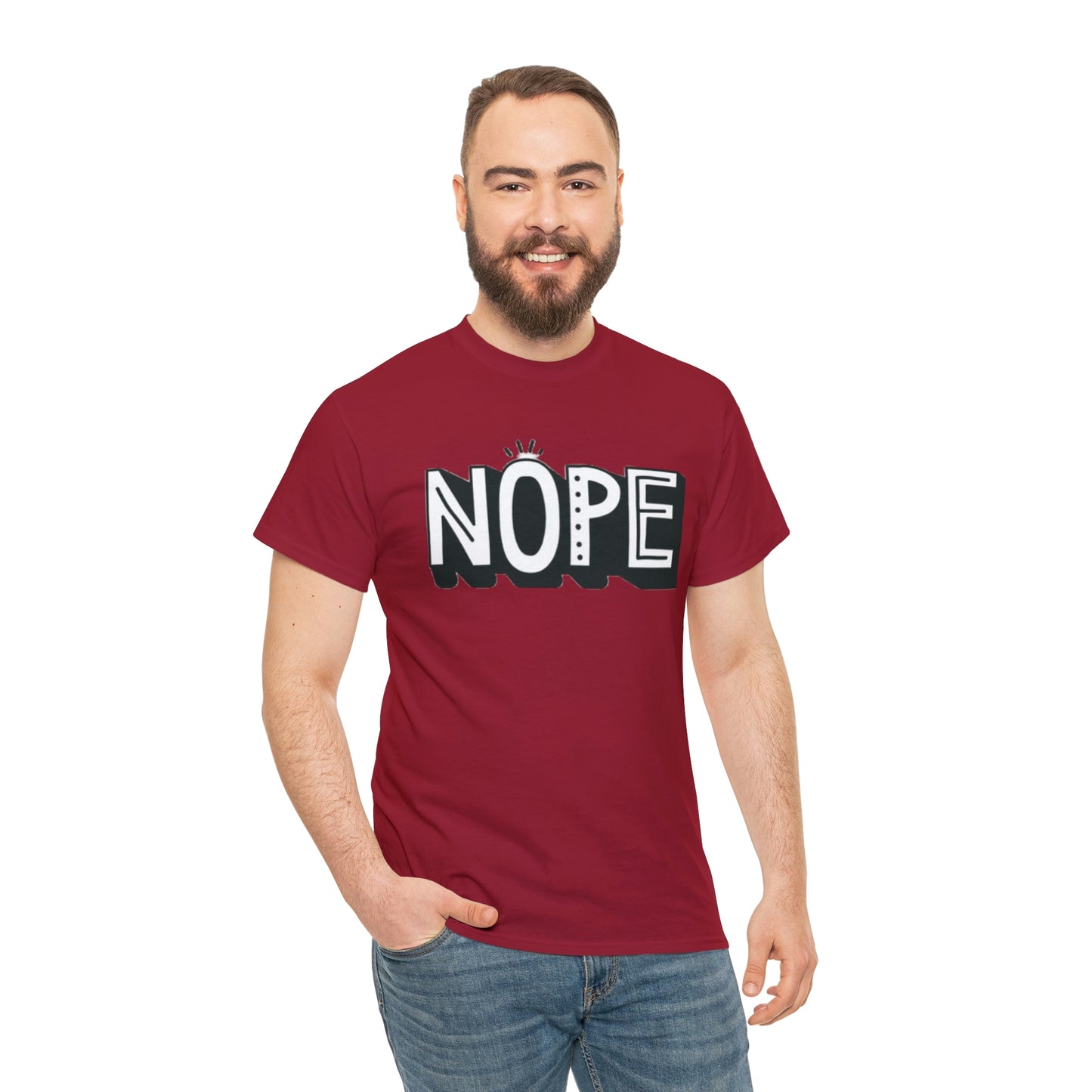 Nope- Heavy Cotton Tee