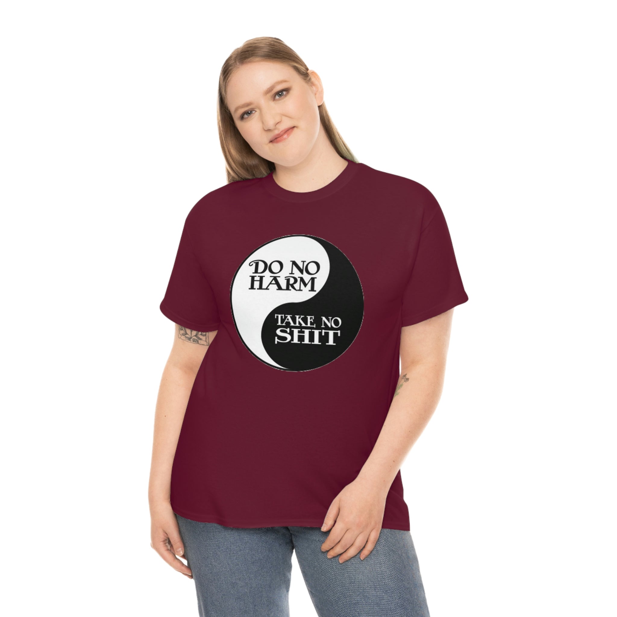 Do no harm take no shit-  Heavy Cotton Tee
