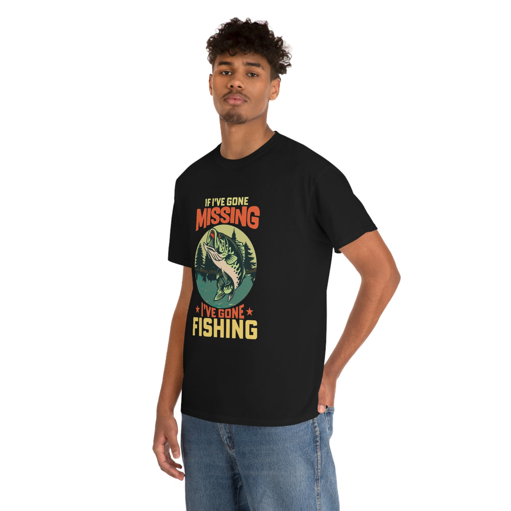 Gone fishing- Heavy Cotton Tee