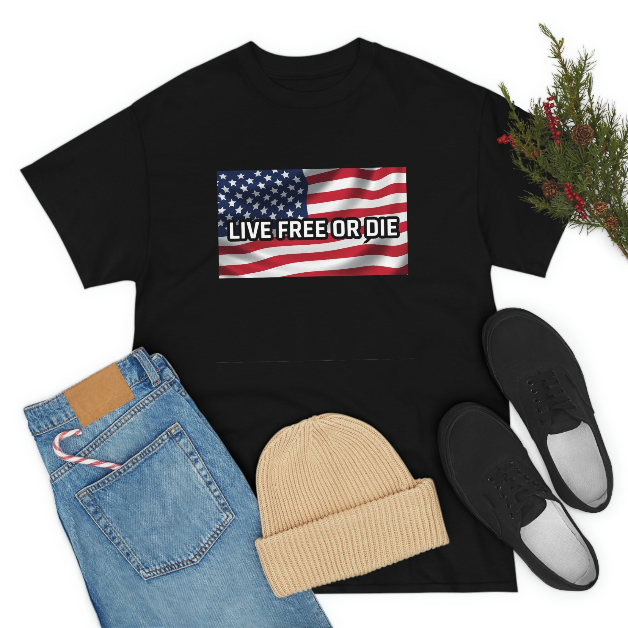 Live free or die- Unisex Heavy Cotton Tee