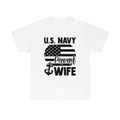 USA Navy proud wife- Heavy Cotton Tee