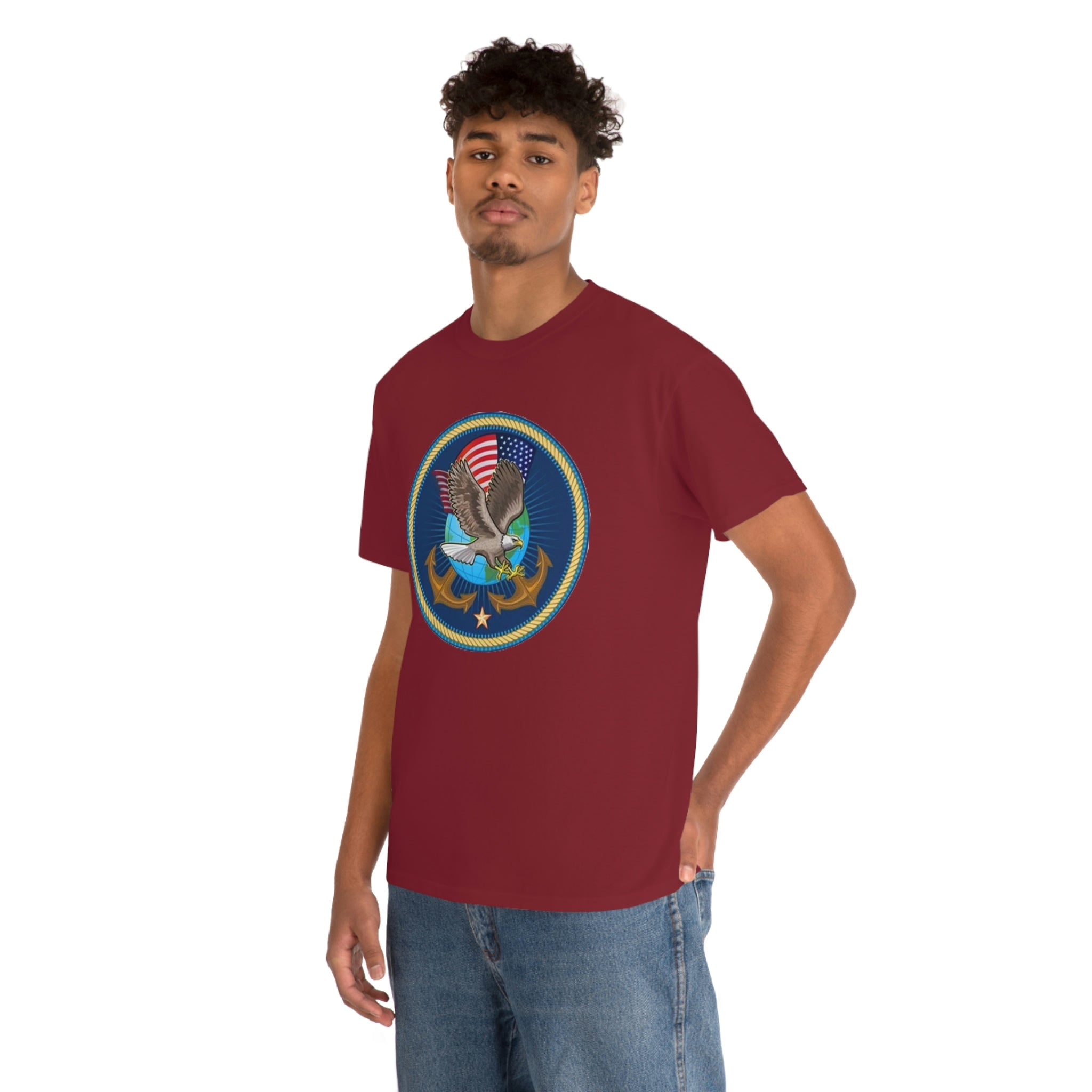 Navy- Unisex Heavy Cotton Tee