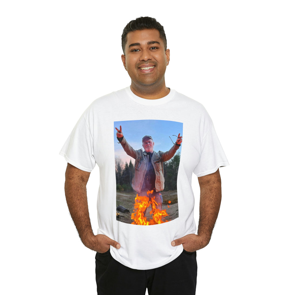 On fire-  Heavy Cotton Tee