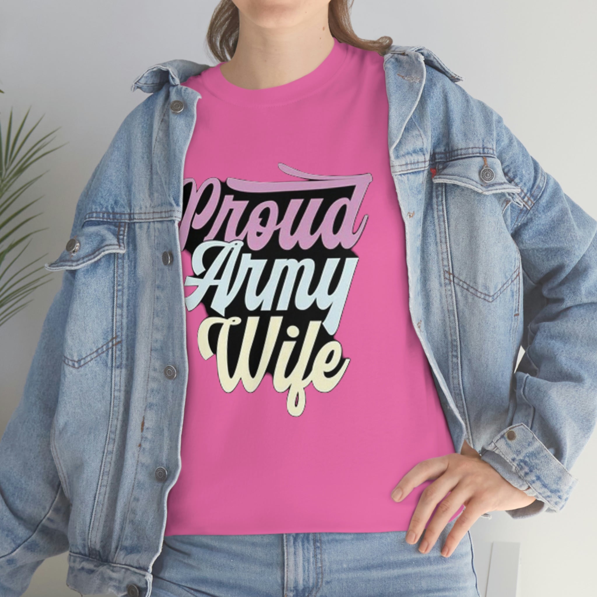 Proud army wife— Heavy Cotton Tee