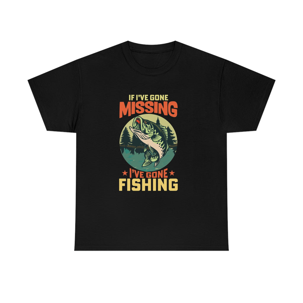 Gone fishing- Heavy Cotton Tee