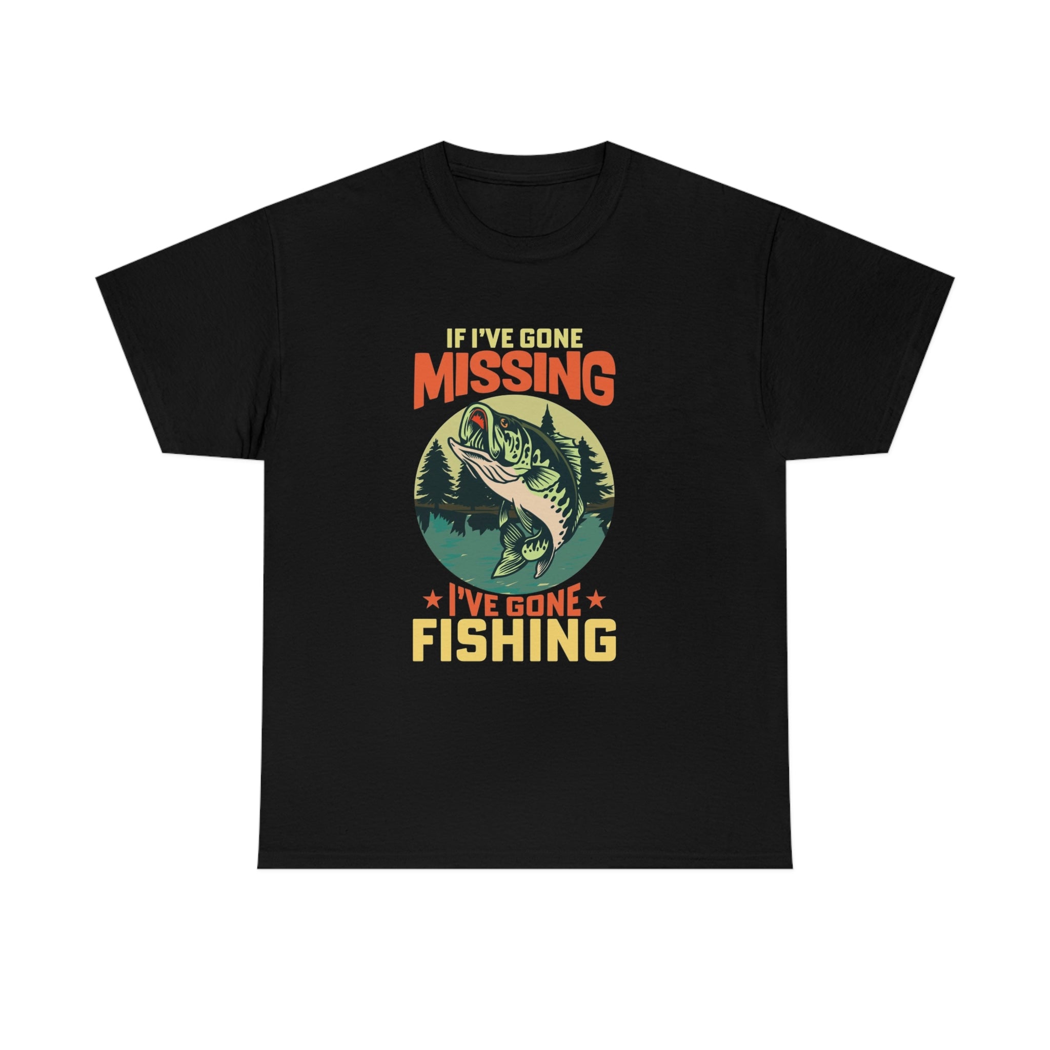 Gone fishing- Heavy Cotton Tee