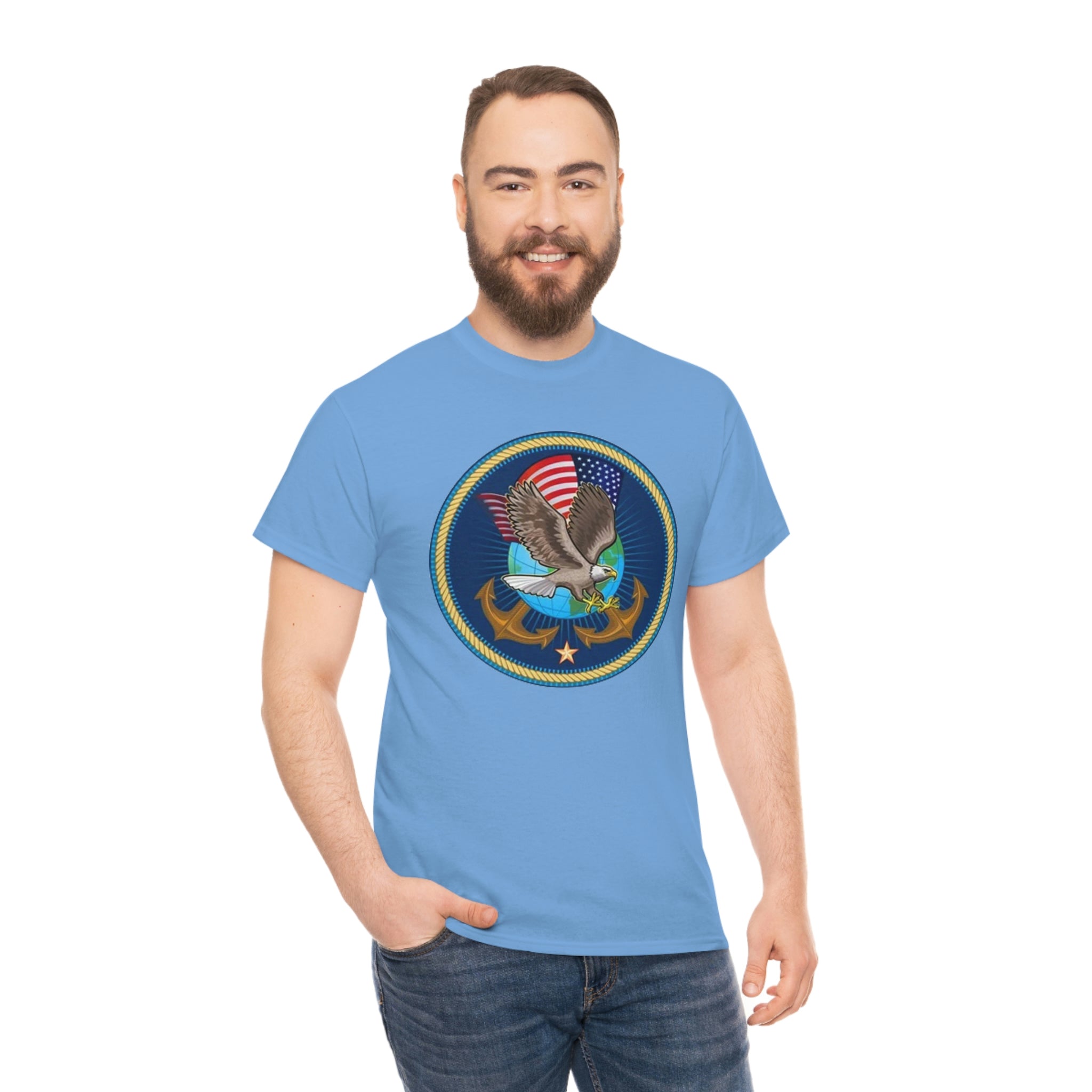 Navy- Unisex Heavy Cotton Tee