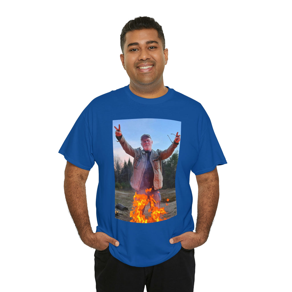 On fire-  Heavy Cotton Tee