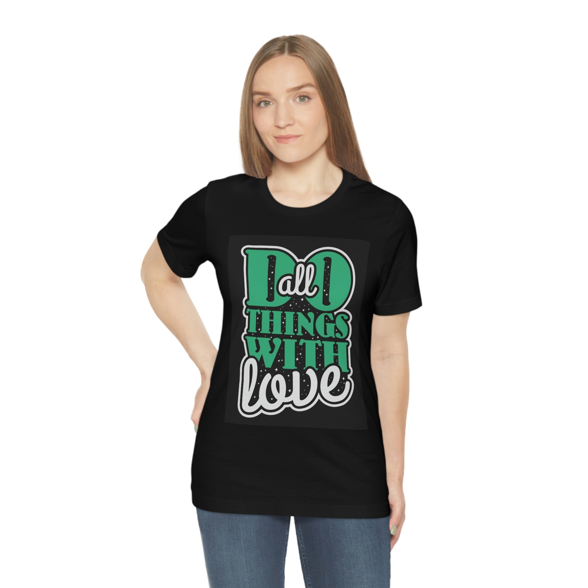 Do all things with love-Unisex Jersey Short Sleeve Tee