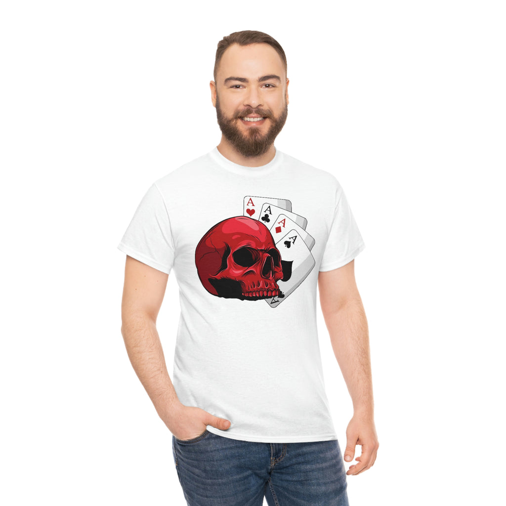 Poker skull-  Heavy Cotton Tee