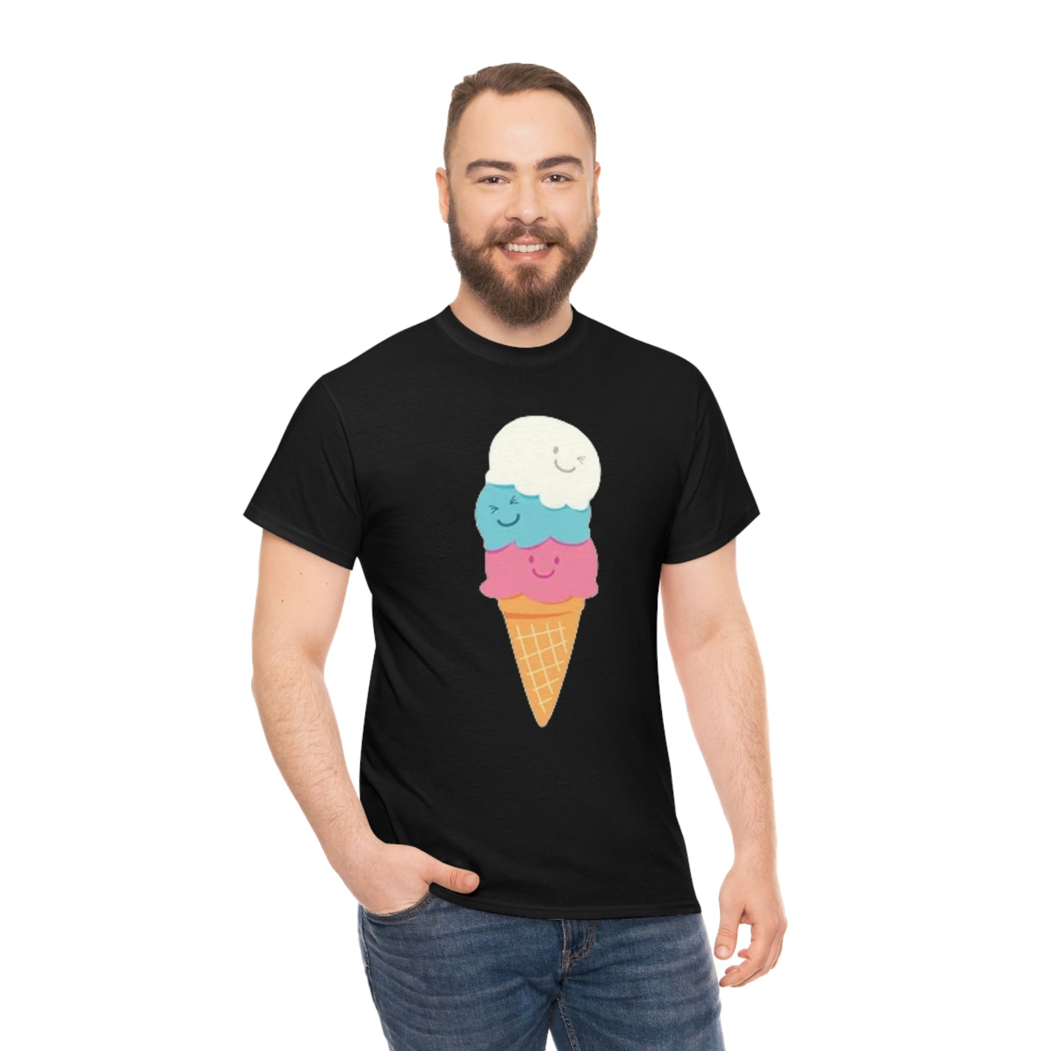 Ice cream- Unisex Heavy Cotton Tee