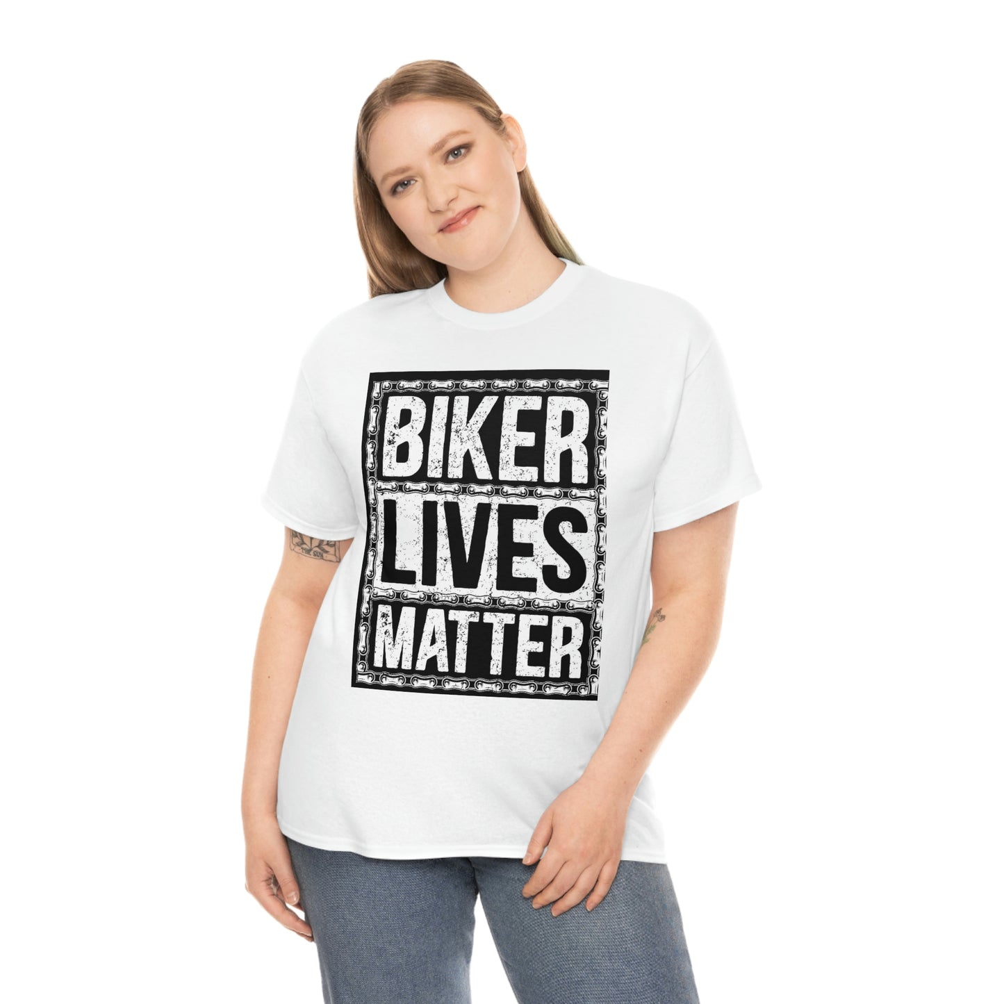 Biker lives matter- Unisex Heavy Cotton Tee