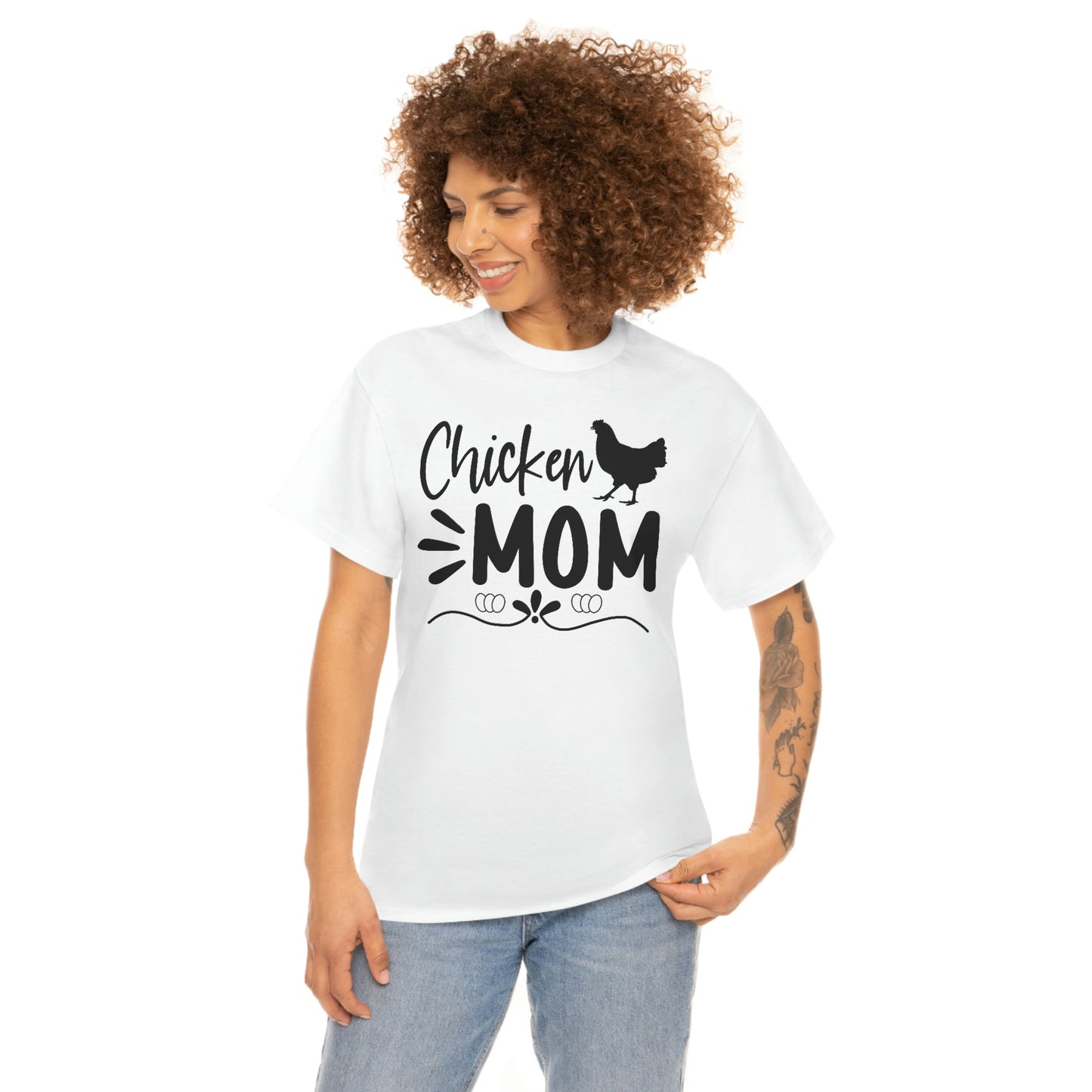 Chicken mom- Heavy Cotton Tee