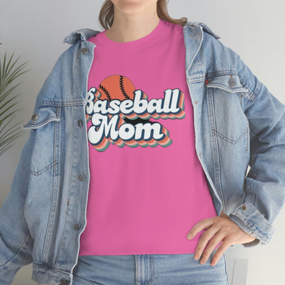 Baseball mom- Heavy Cotton Tee