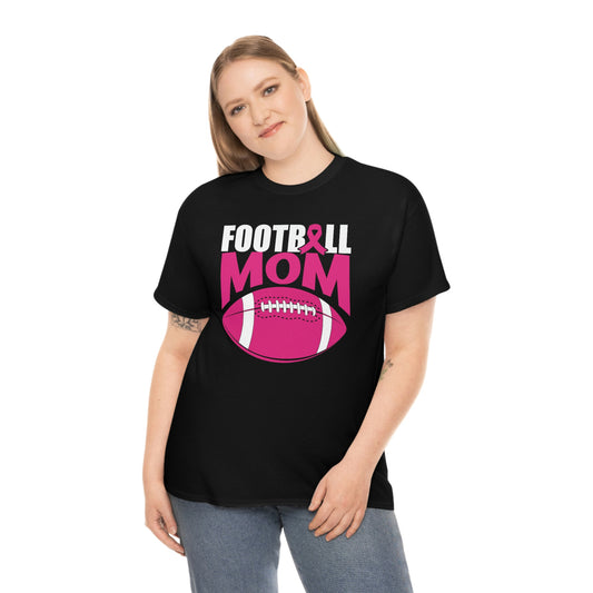 Football mom- Heavy Cotton Tee