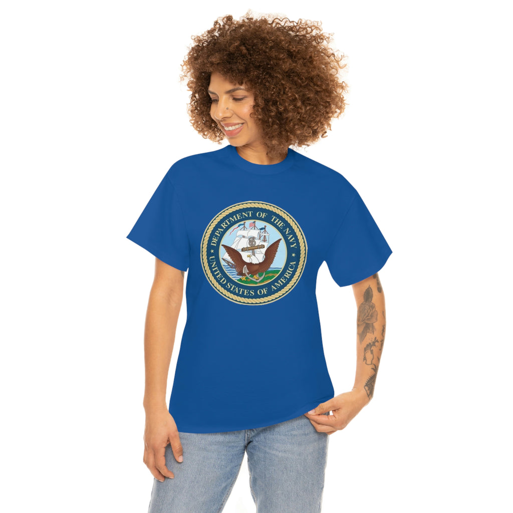 Navy- Unisex Heavy Cotton Tee