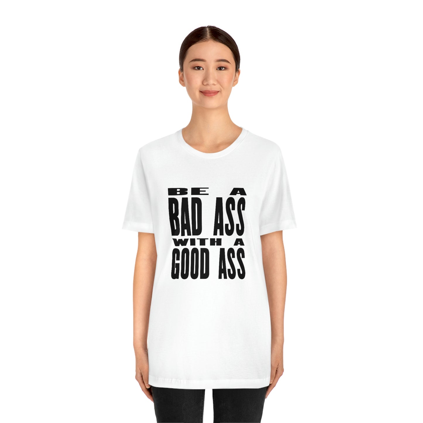 Bad ass with - Jersey Short Sleeve Tee