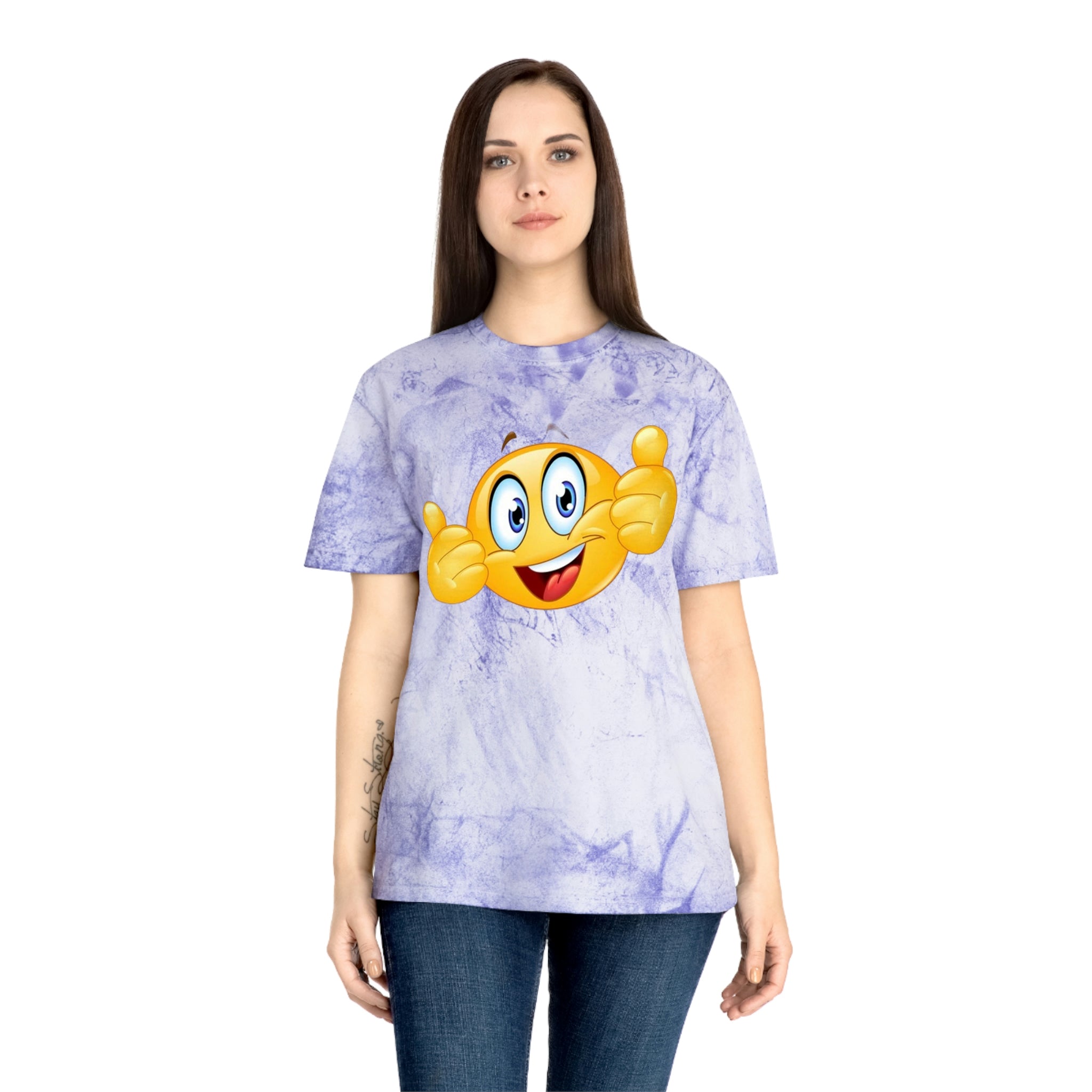 Smiley face— Unisex Color Blast T-Shirt