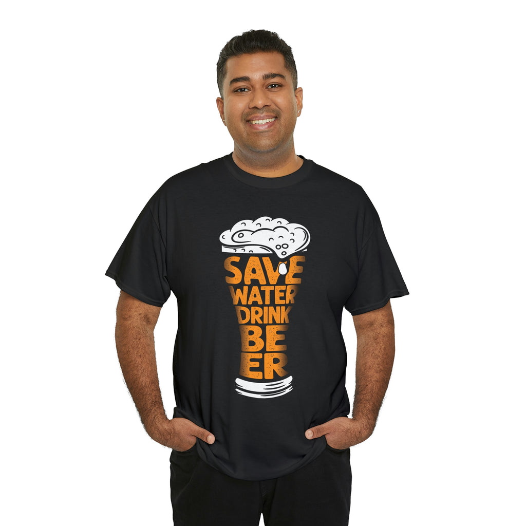 Save water drink beer- Heavy Cotton Tee