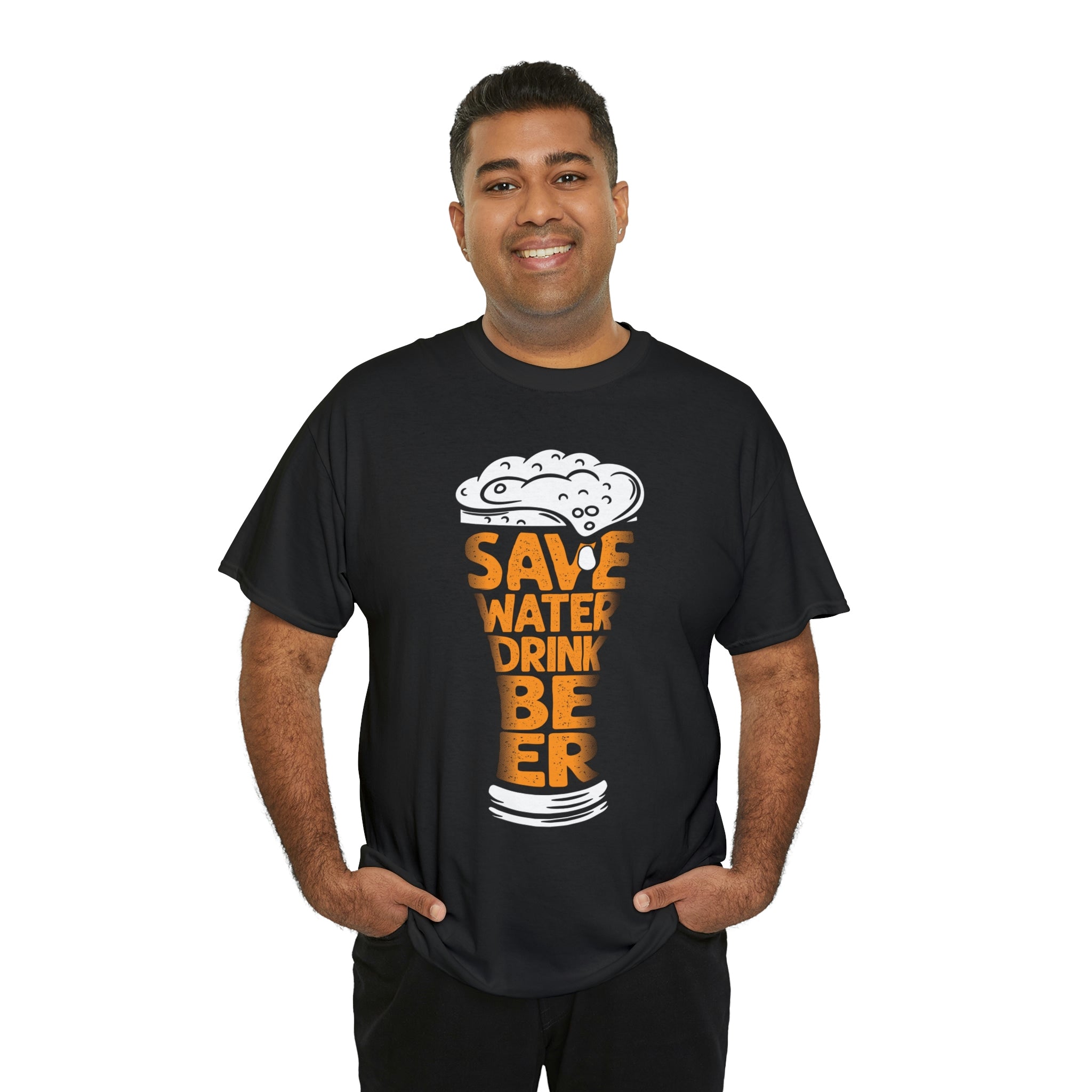 Save water drink beer- Heavy Cotton Tee