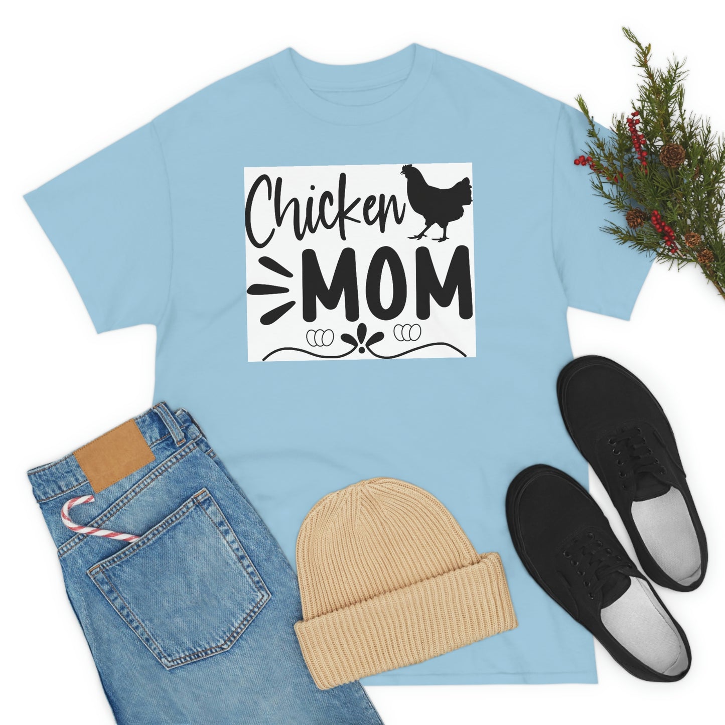 Chicken mom- Heavy Cotton Tee