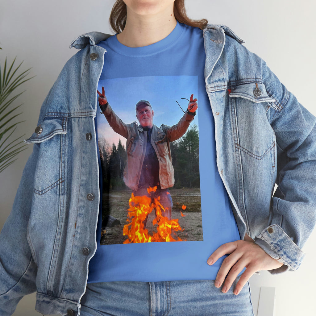 On fire-  Heavy Cotton Tee