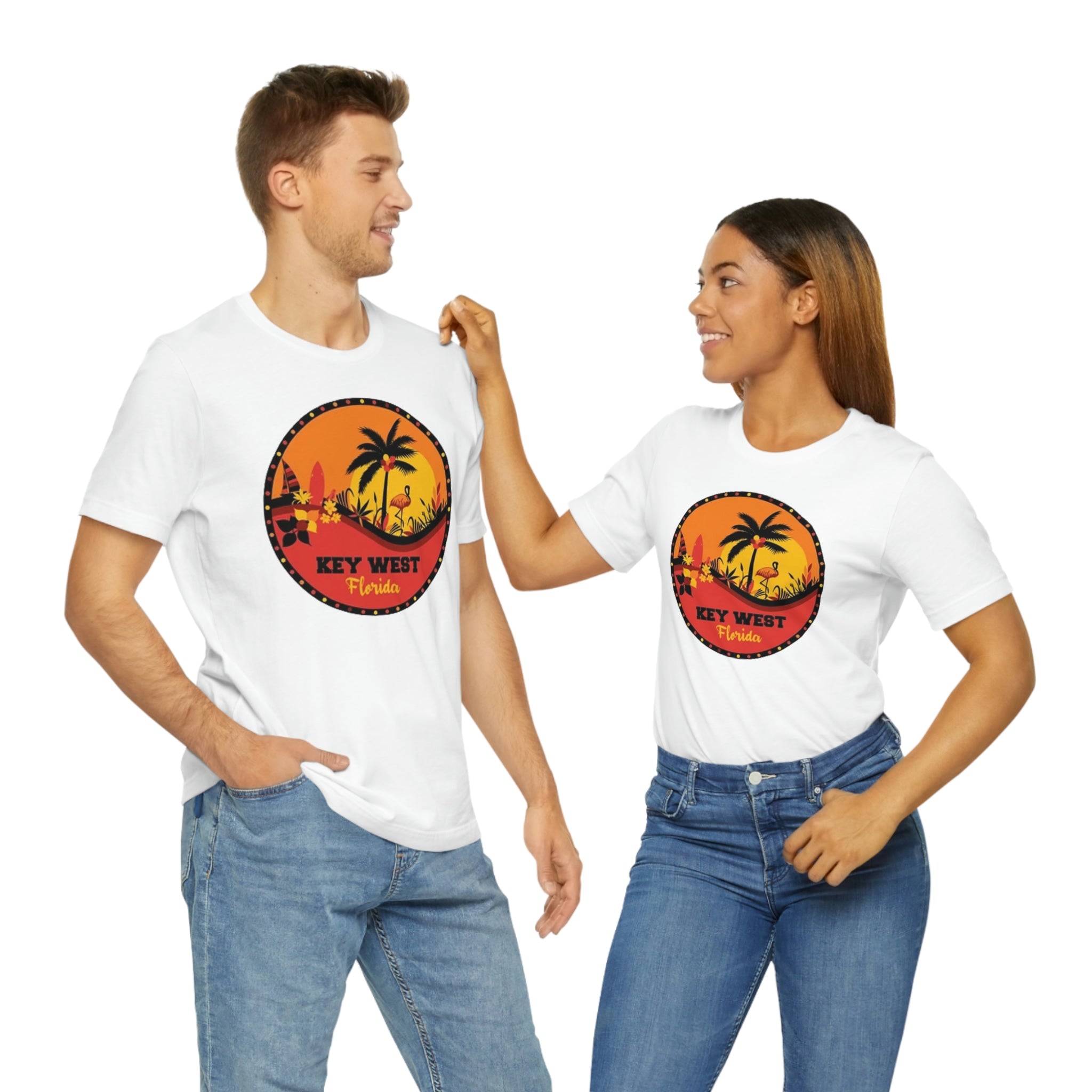 Key west Fl- Unisex Jersey Short Sleeve Tee