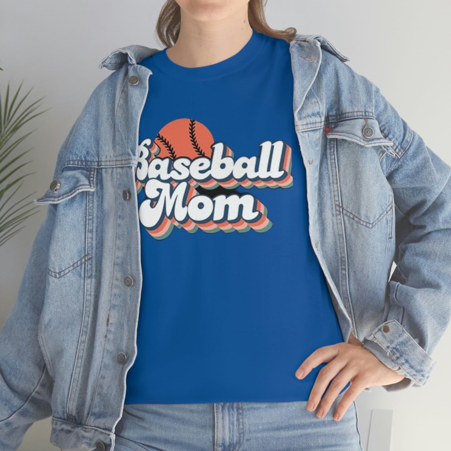 Baseball mom- Heavy Cotton Tee