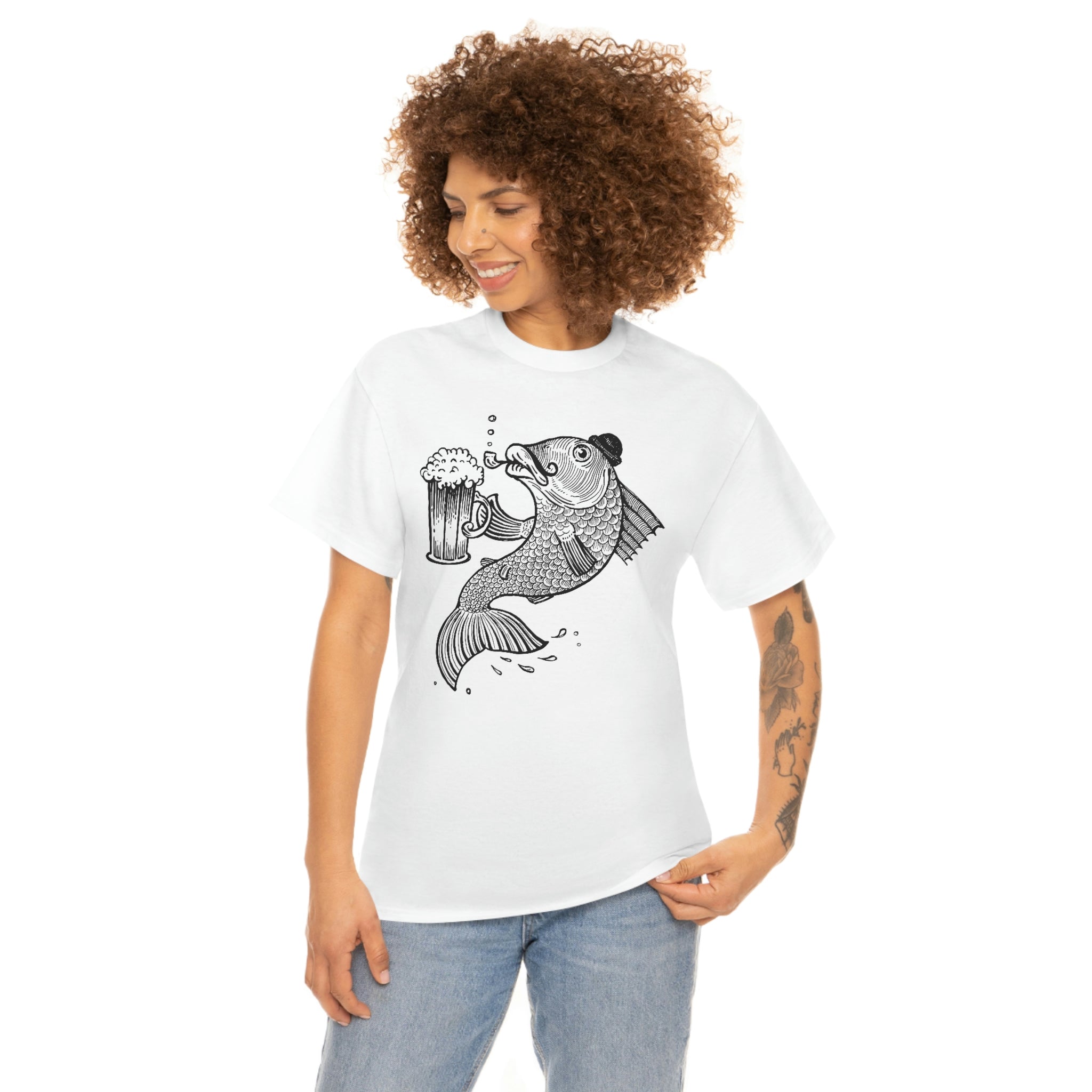 Fishing- Unisex Heavy Cotton Tee