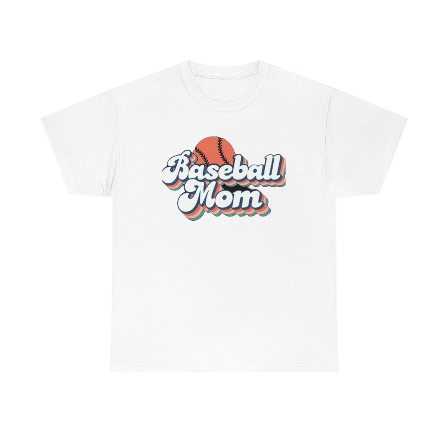 Baseball mom- Heavy Cotton Tee