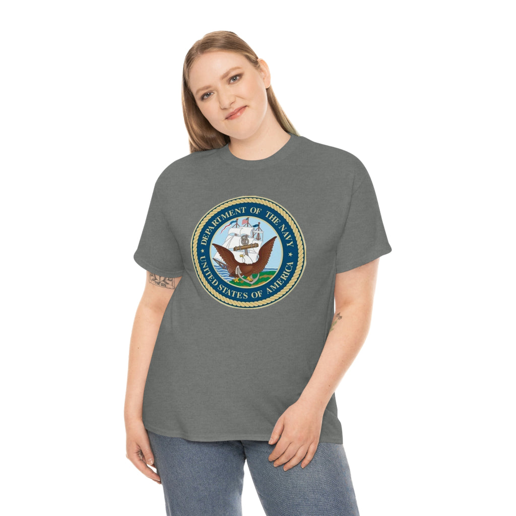 Navy- Unisex Heavy Cotton Tee