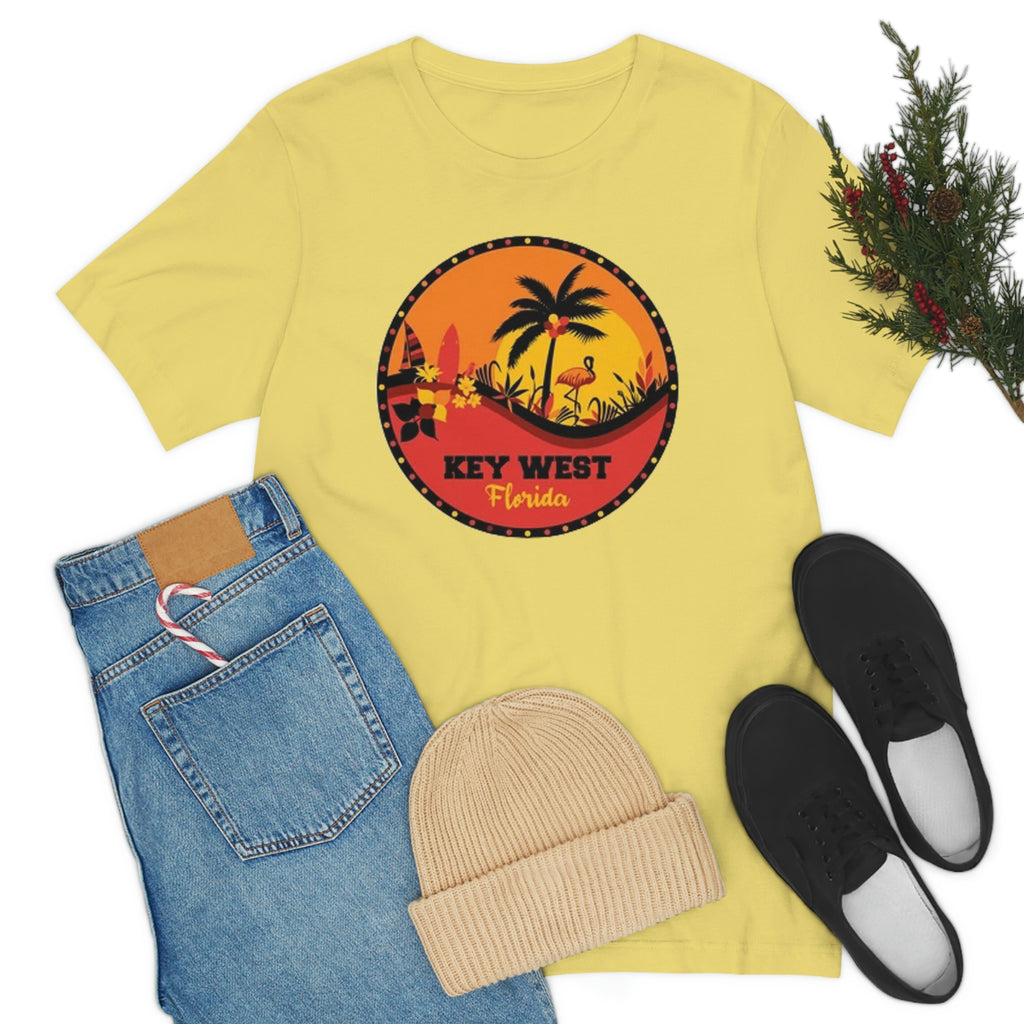 Key west Fl- Unisex Jersey Short Sleeve Tee