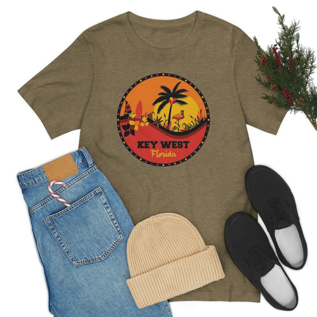 Key west Fl- Unisex Jersey Short Sleeve Tee