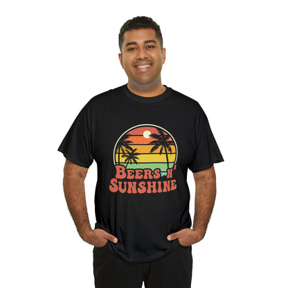 Beer and sunshine- Heavy Cotton Tee