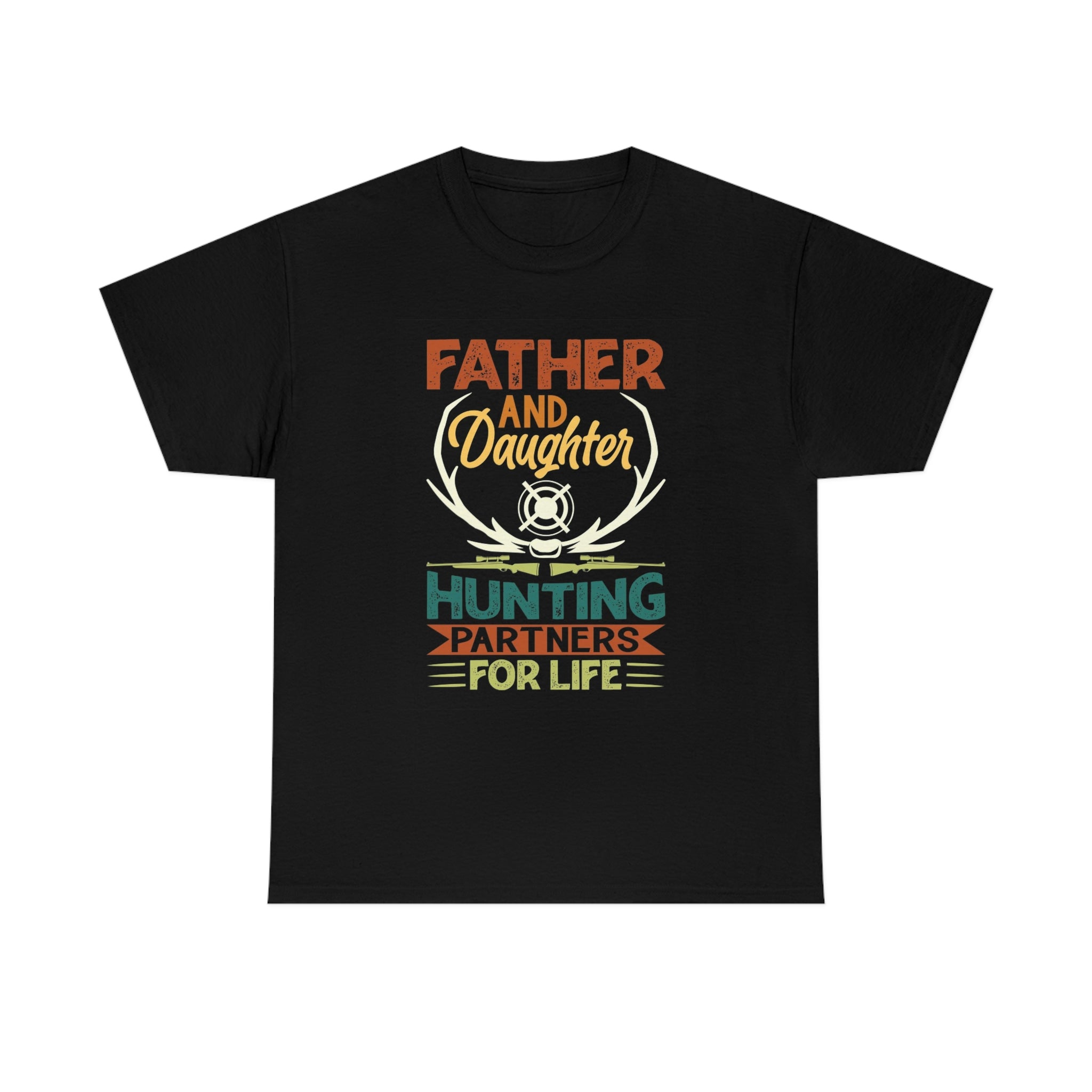 Father and daughter hunt partners- Unisex Heavy Cotton Tee