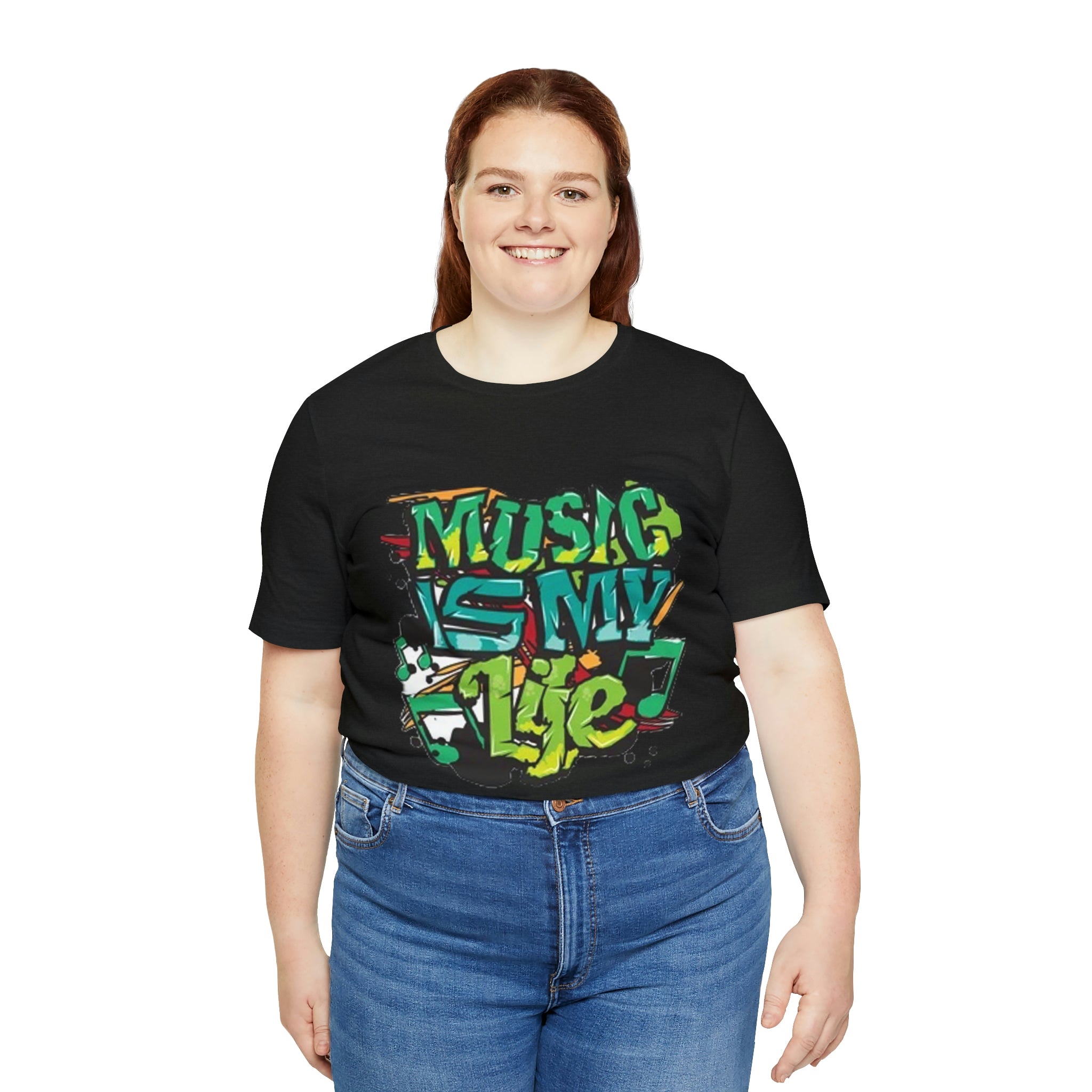 Music is my life- Jersey Short Sleeve Tee