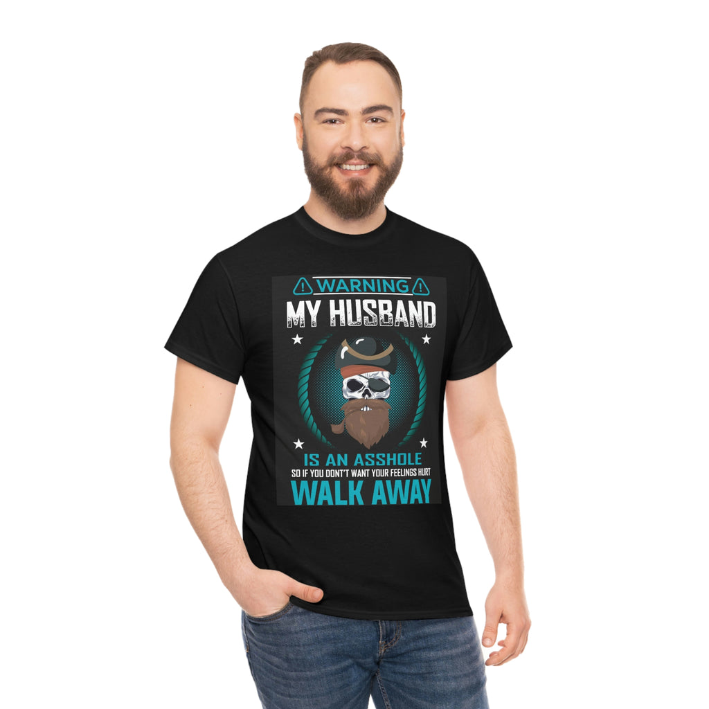 Husband is an asshole- Heavy Cotton Tee
