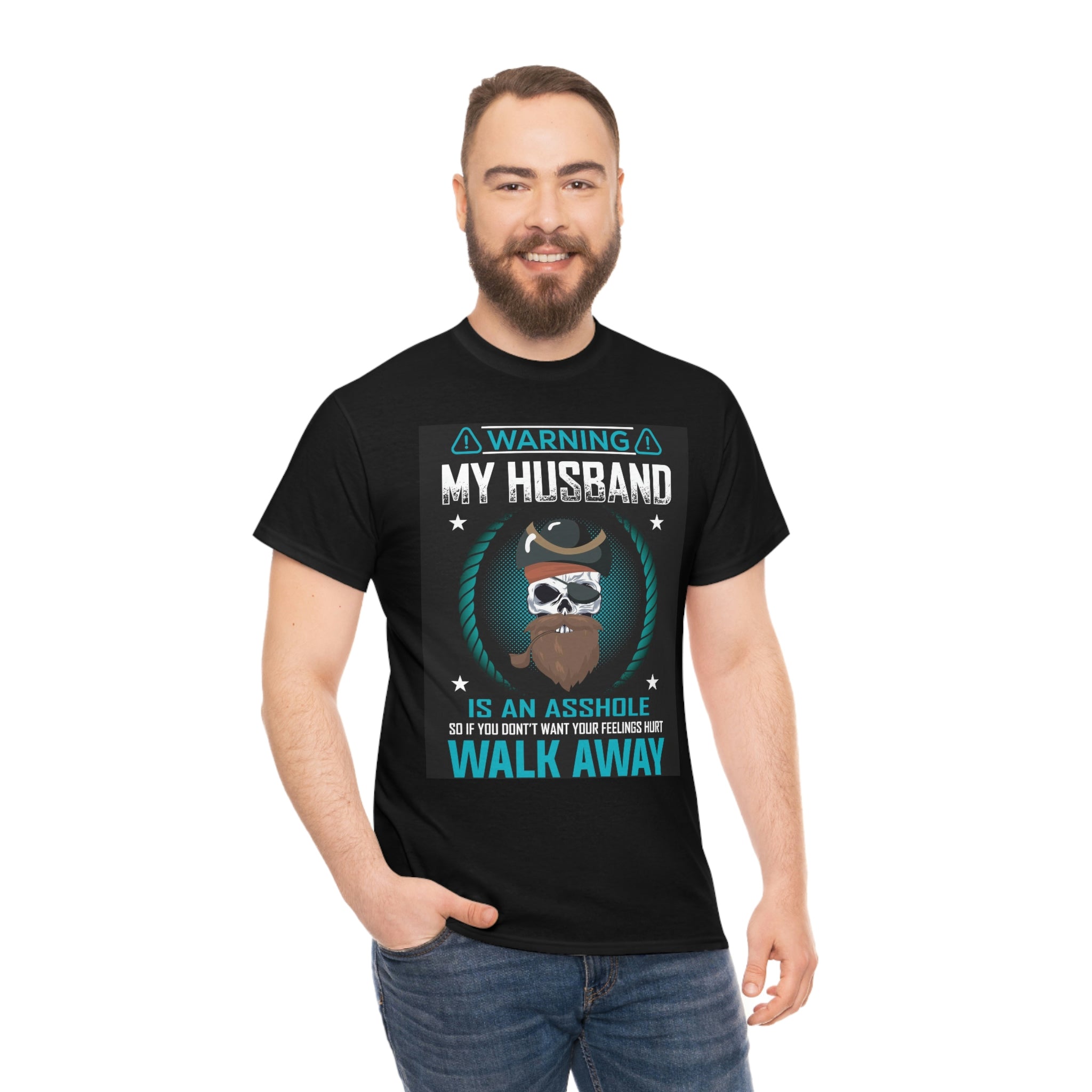 Husband is an asshole- Heavy Cotton Tee