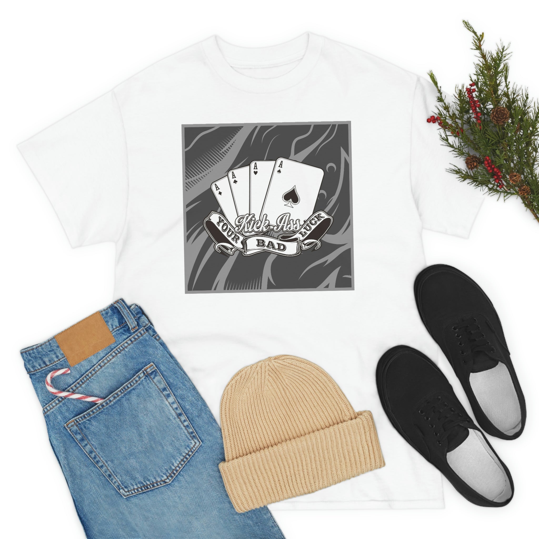Kick your ass cards- Heavy Cotton Tee