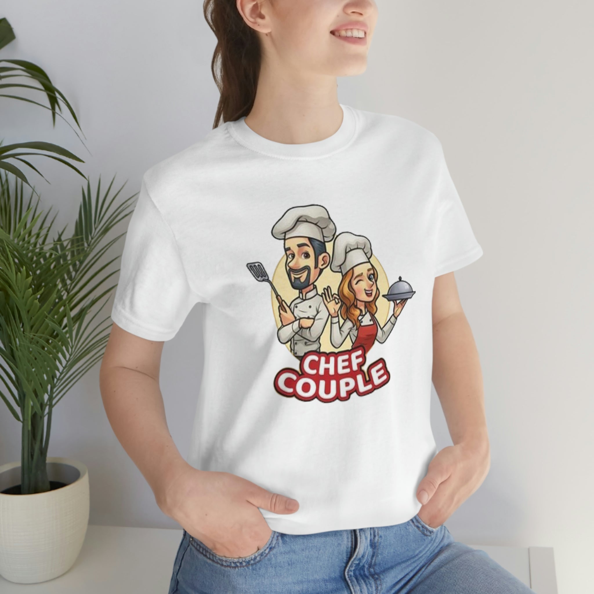 Chef couple- Unisex Jersey Short Sleeve Tee