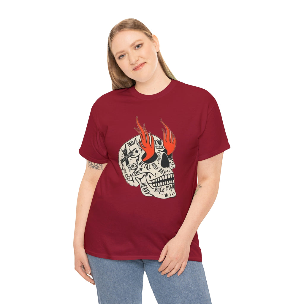Rocker head- Heavy Cotton Tee