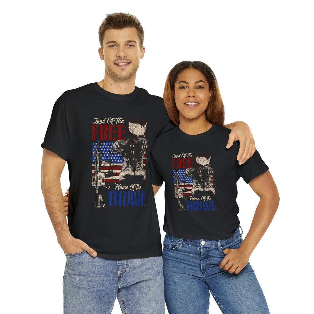 Patriot - free cause of the brave- Unisex Heavy Cotton Tee