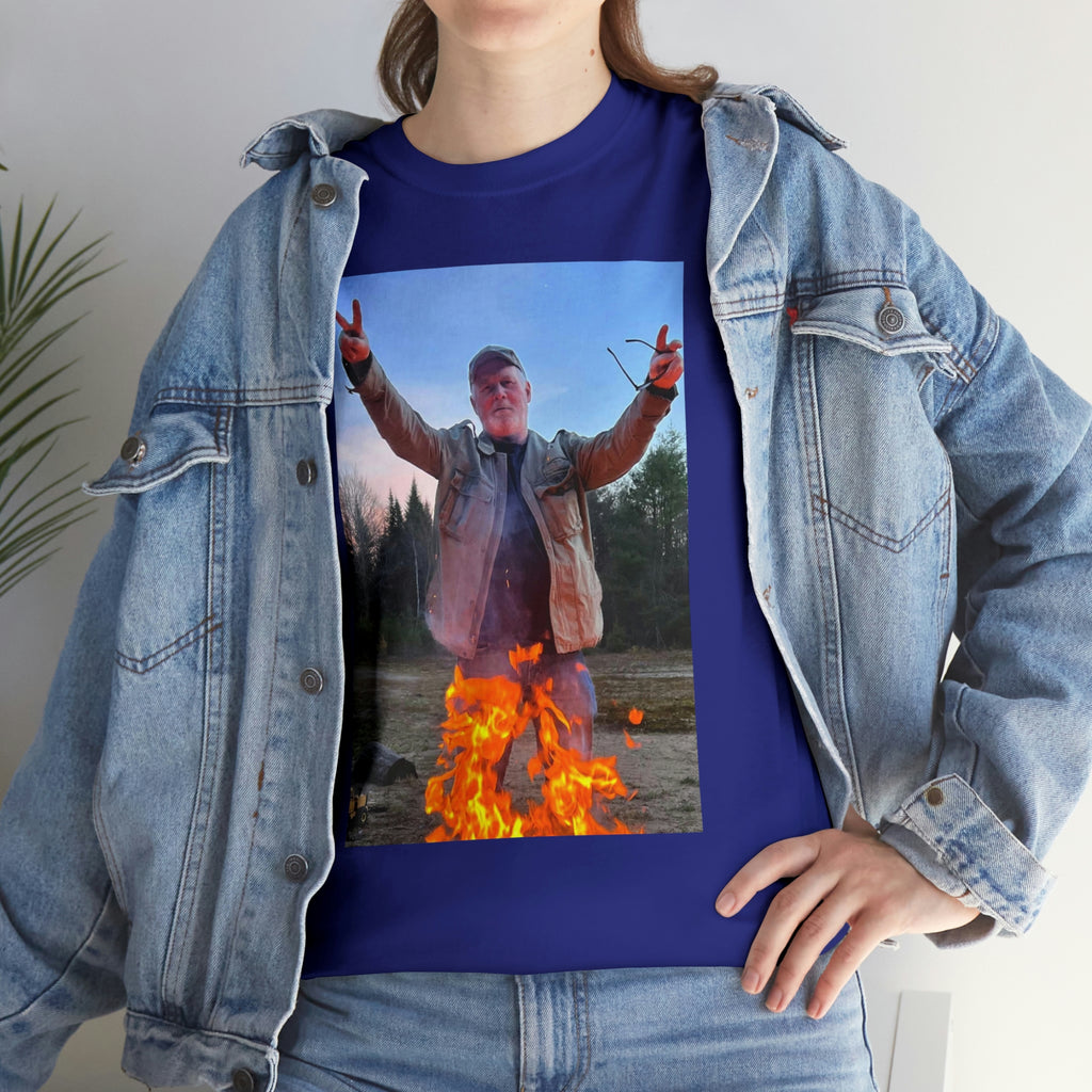 On fire-  Heavy Cotton Tee