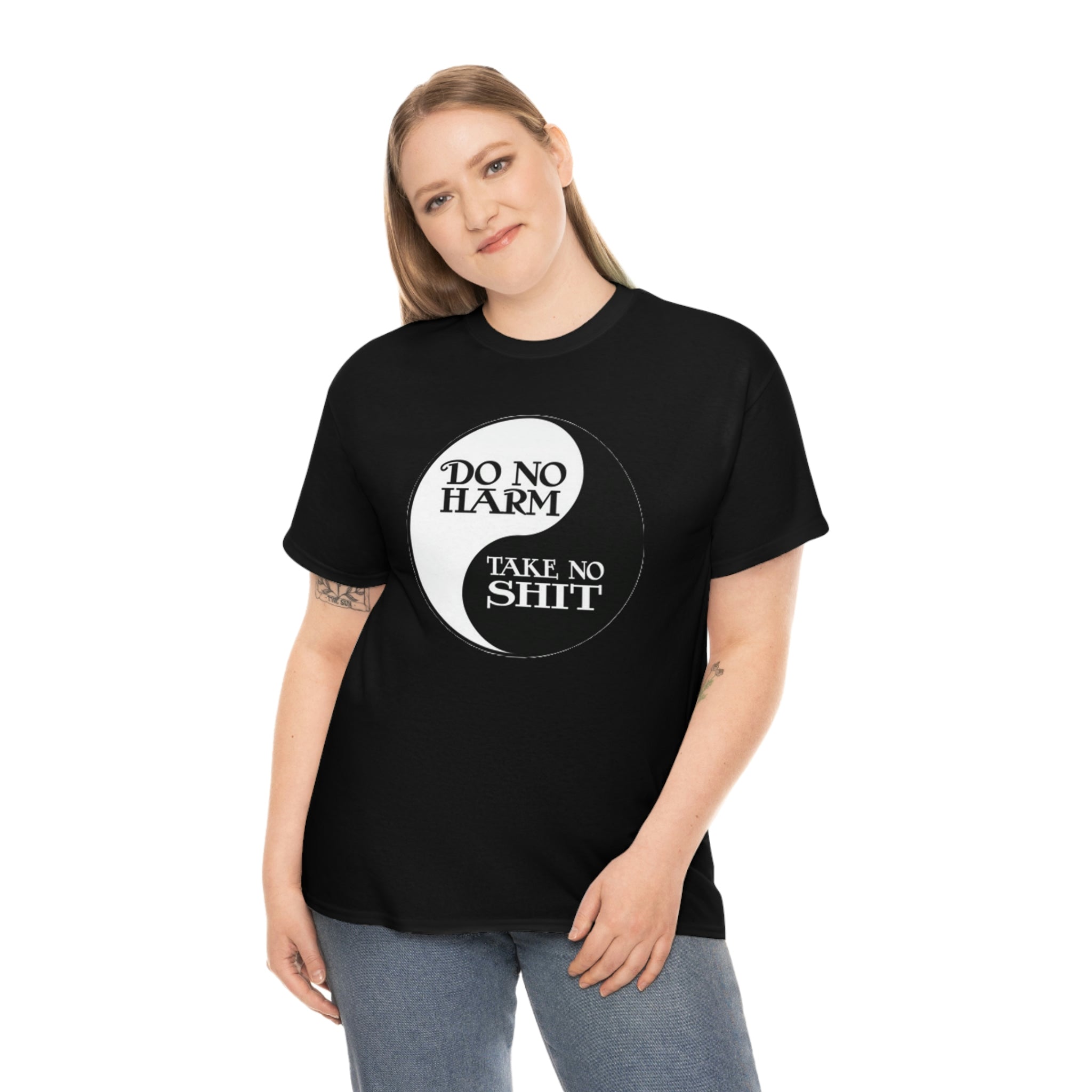 Do no harm take no shit-  Heavy Cotton Tee