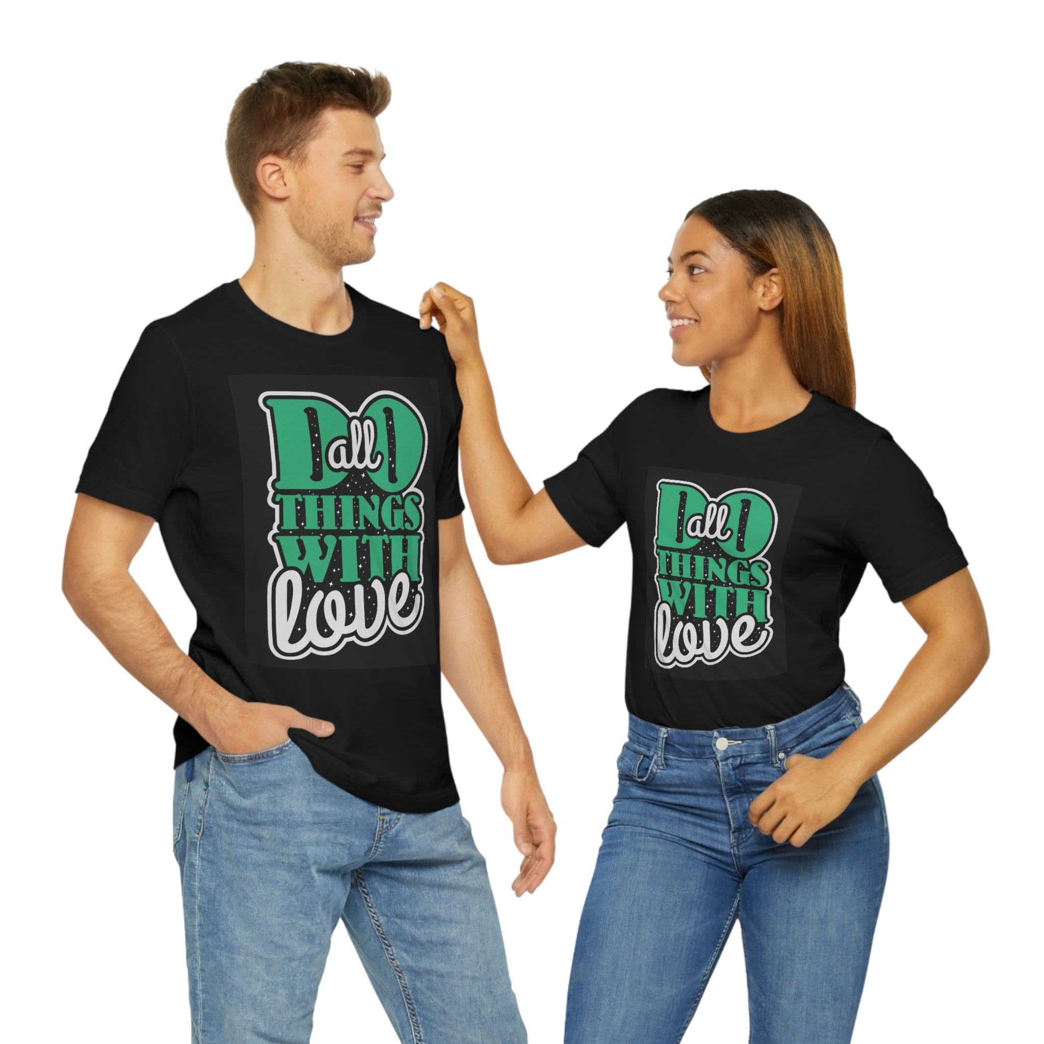 Do all things with love-Unisex Jersey Short Sleeve Tee